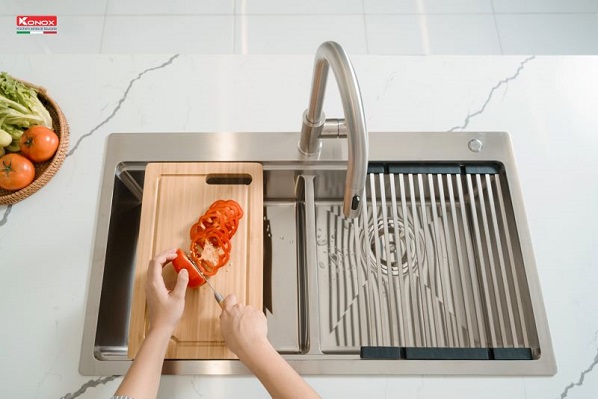 chậu rửa bát lắp dương